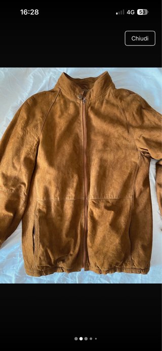 Giacca in pelle scamosciata uomo