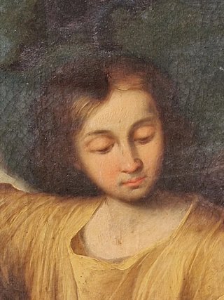 Cuadro Ángel de la Guarda S. XVIII