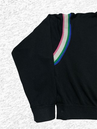 Sudadera Nike crop negra con capucha mujer talla S