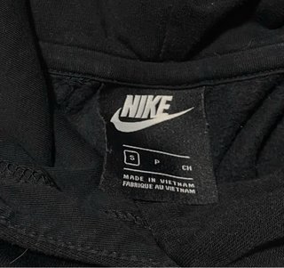 Sudadera Nike crop negra con capucha mujer talla S