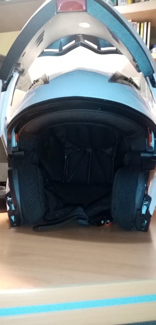 Casco Moto Modular Integral NAT HUT Blanco XL 61cm
