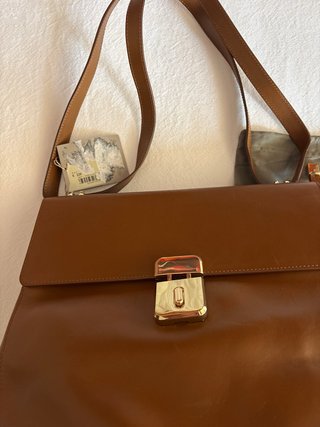 Bolso Uterqüe Marrón Piel