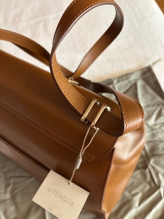 Bolso Uterqüe Marrón Piel