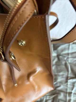 Bolso Uterqüe Marrón Piel