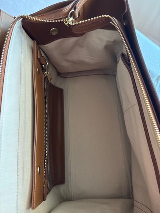 Bolso Uterqüe Marrón Piel