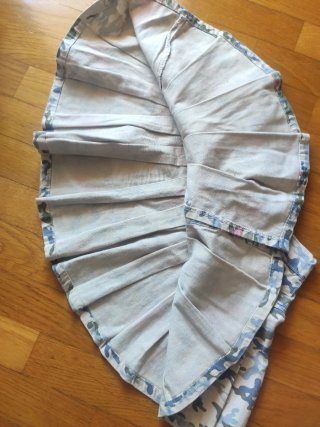 Gonna bambina fantasia camouflage 10 anni