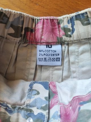 Gonna bambina fantasia camouflage 10 anni