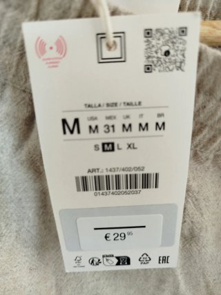 Pantalones cortos beige talla M