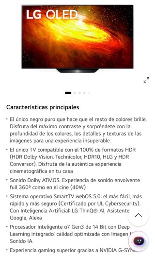 TV LG OLED 55”