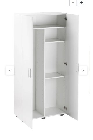 Armario Escobero Blanco 180x79x42 cm