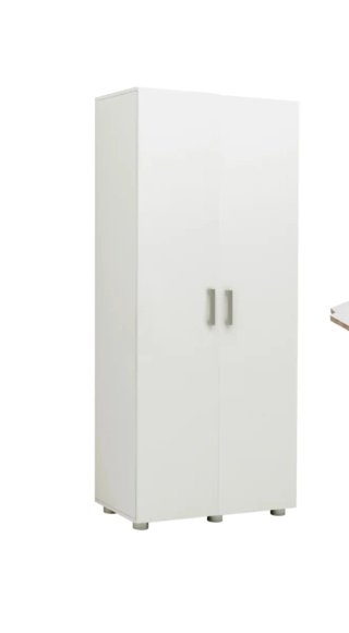 Armario Escobero Blanco 180x79x42 cm