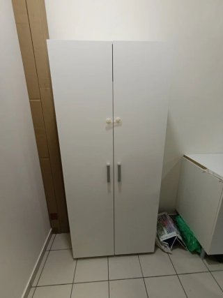 Armario Escobero Blanco 180x79x42 cm