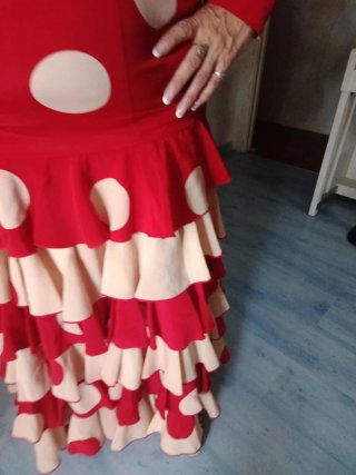 Traje Flamenca Lunares Talla 44