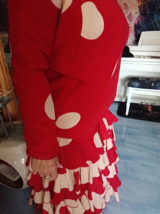 Traje Flamenca Lunares Talla 44