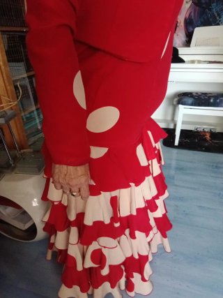Traje Flamenca Lunares Talla 44