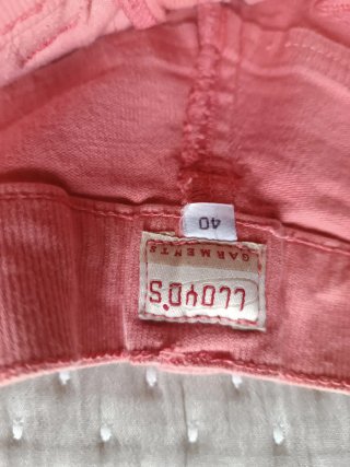 Pantalón mujer coral Lloyd’s talla 40  corte recto