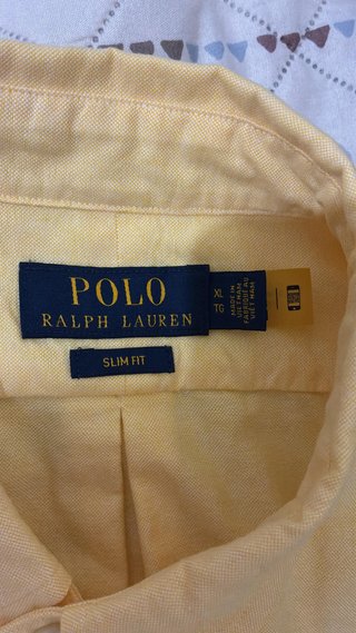 Camisa Polo Ralph Lauren Amarilla Slim Fit