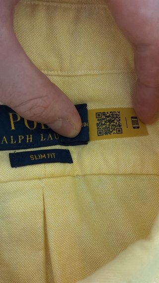 Camisa Polo Ralph Lauren Amarilla Slim Fit