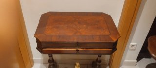 Mesa costurero antigua madera