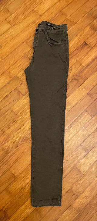Jeans Bershka Skinny Fit Verde Scuro