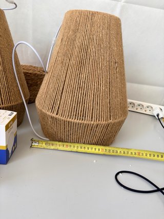 Pack 2 Lámparas Techo Yute