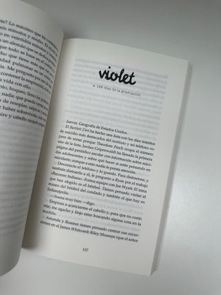 Libro “Violet y Finch”