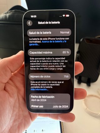 iPhone 15 Apple Plata/Negro