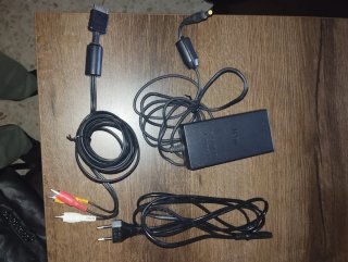 Fuente Alimentación Sony PS2 Slim y conector tv