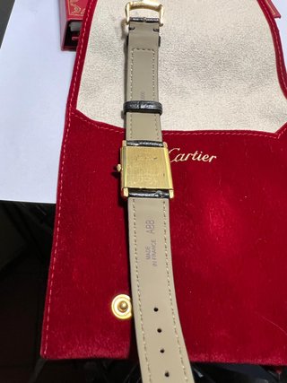 Orologio Vintage Cartier Tank Oro Nero