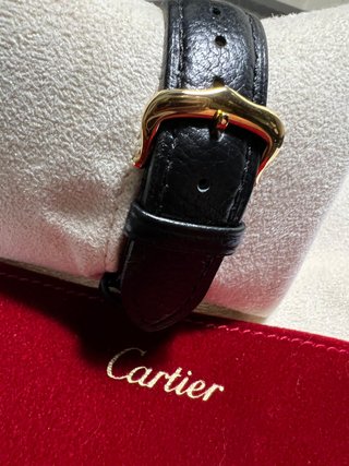 Orologio Vintage Cartier Tank Oro Nero