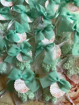Farfalle segnaposto verde comunione cresima