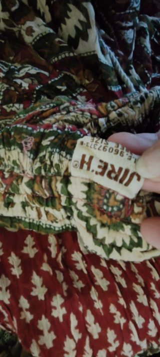 Falda larga estampada talla única