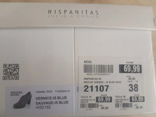 Zapatos Hispanitas Azul Marino Talla 38