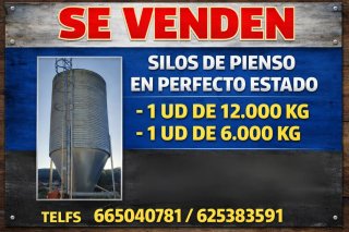 Silos de pienso en perfecto estado
