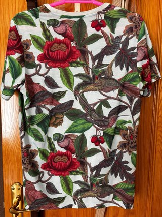 Camiseta Adidas Talla 34 Floral Oversize