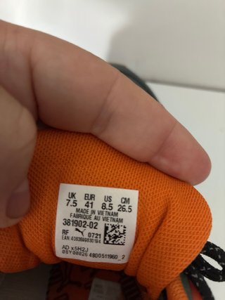 Zapatillas Puma Verde y Naranja