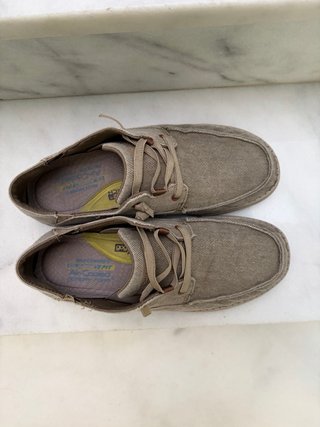 Mocasines Skechers Caballero Talla 43 Beige