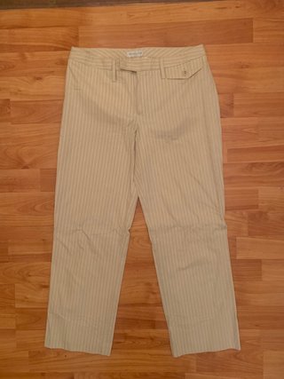 Pantalones Massimo Dutti Rayas Beige