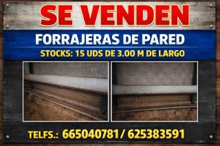 Forrajeras de Pared - 15 uds