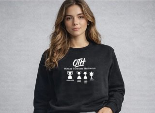 Sudadera OTH Negra con Estampado Títulos RCD.