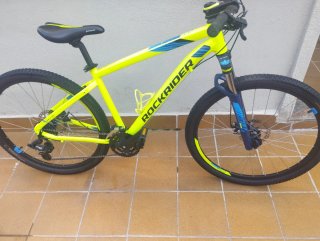 Bicicleta Montaña Rockrider Amarillo