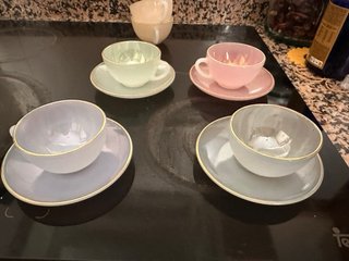 Arcopal Arlequín Vintage.Juego de té.