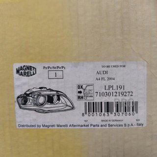 FARO DERECHO AUDI A4 NUEVO LPL191