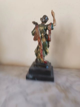 San Pancracio con peana de madera