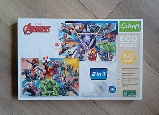 Pack 4 puzzles Marvel (25 a 60 p.) + extras