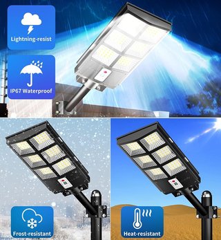 Farola solar LED para exterior 50W NUEVA