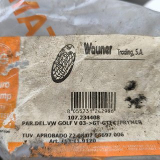 PARAGOLPES DELANTERO VW GOLF NUEVO 107234408