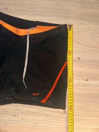 Nike Shorts Deportivos Mujer Negro Naranja