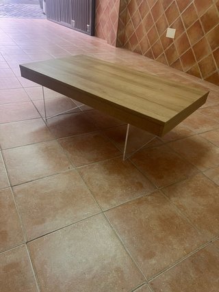 Mesa de centro elevable madera y metal