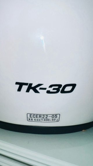 Casco de moto TAKACHI blanco talla XS